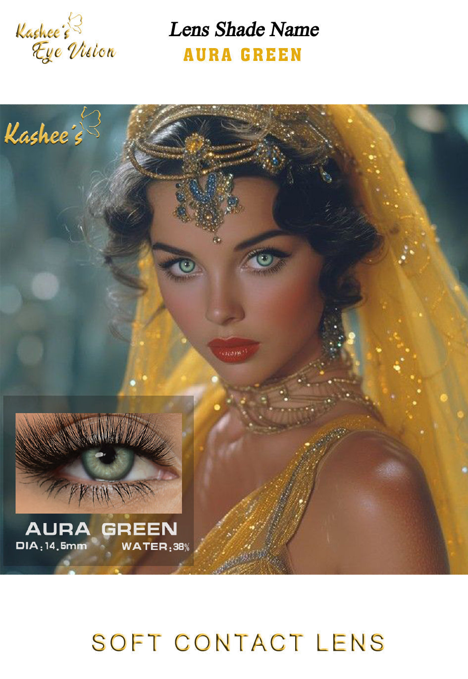Kashees Lens Aura Green