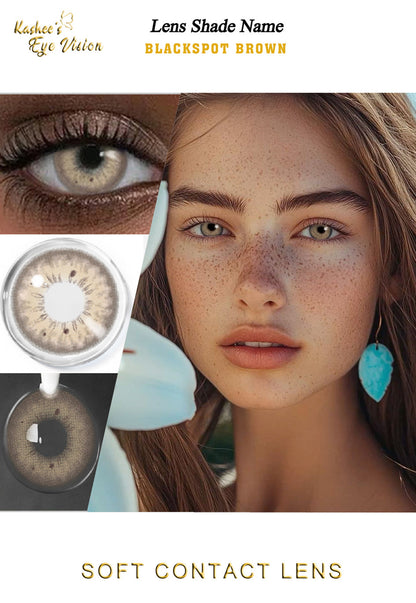Kashees Lens Blackspot Brown