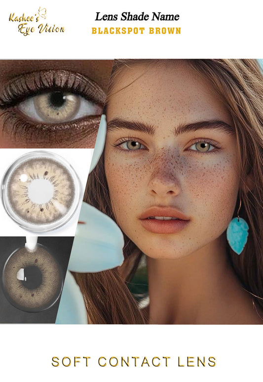 Kashees Lens Blackspot Brown