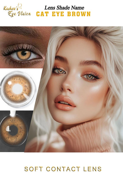 Kashees Lens Cat Eye Brown