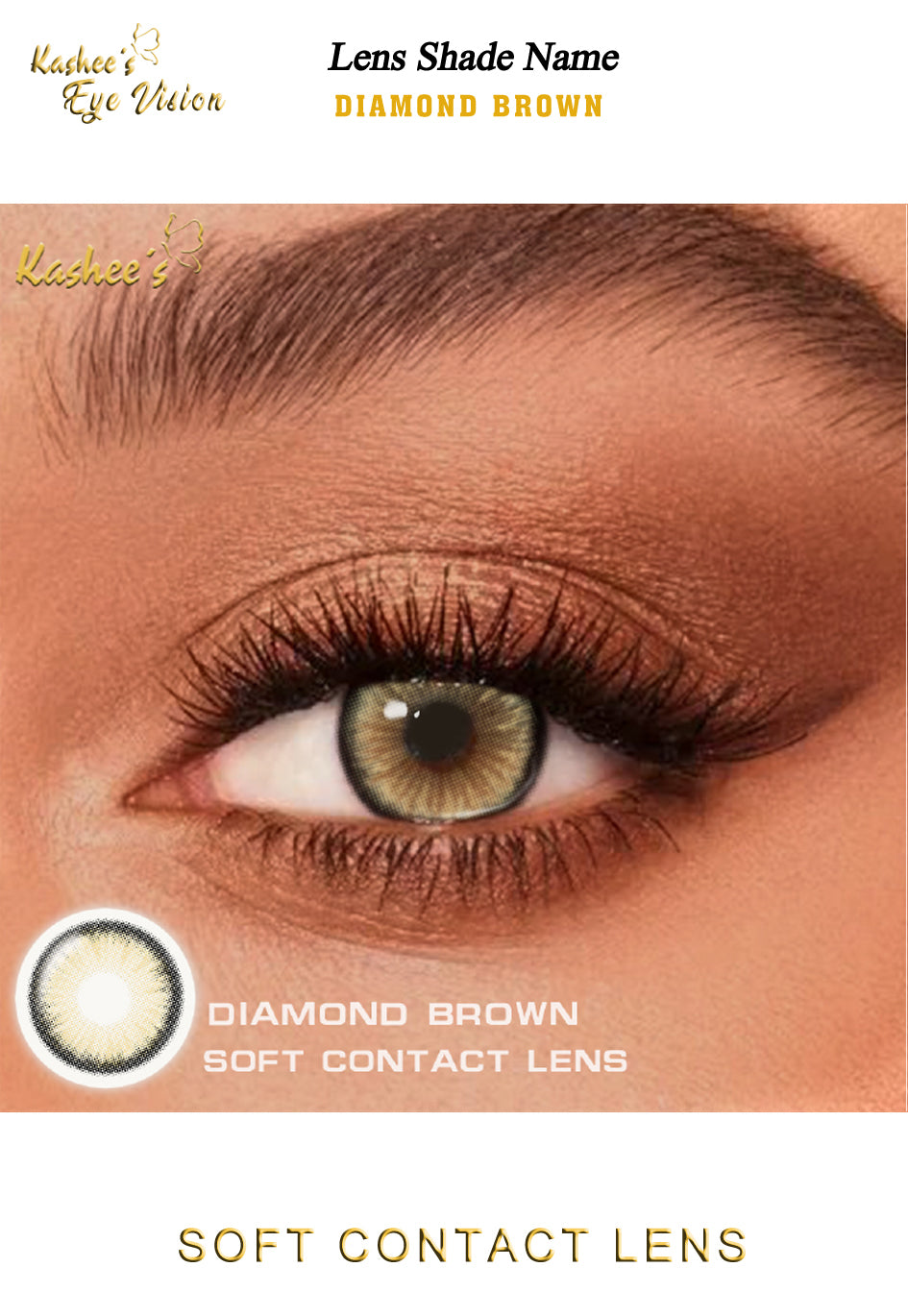 Kashees Lens Diamond Brown