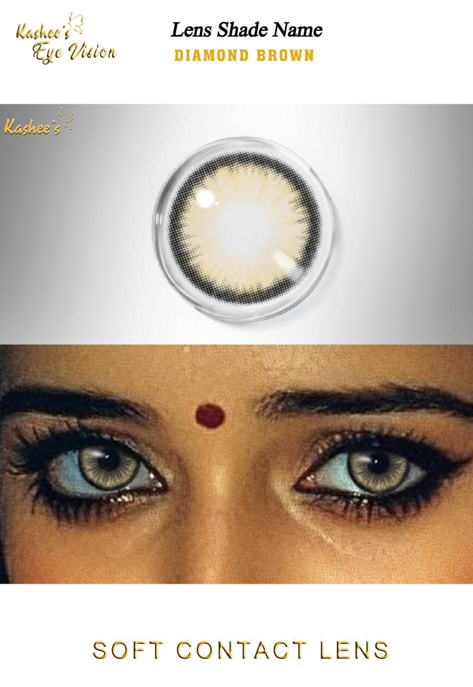 Kashees Lens Diamond Brown