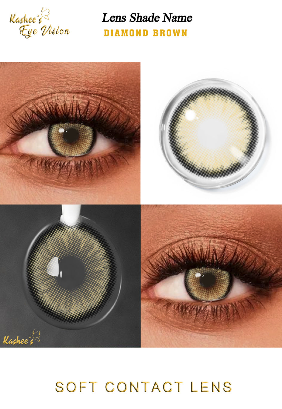 Kashees Lens Diamond Brown