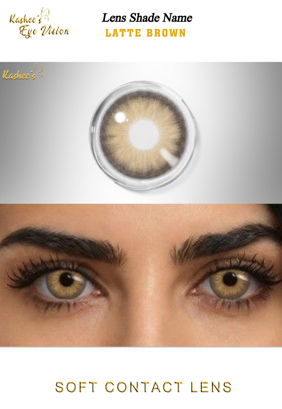 Kashees Lens Latte Brown