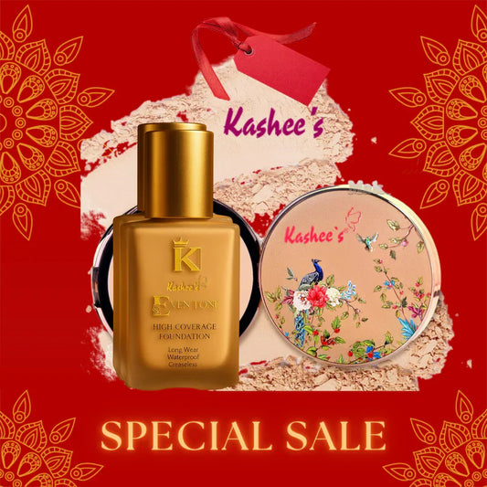Kashee's Deal Foundation+Compact Powder For All Skin Type