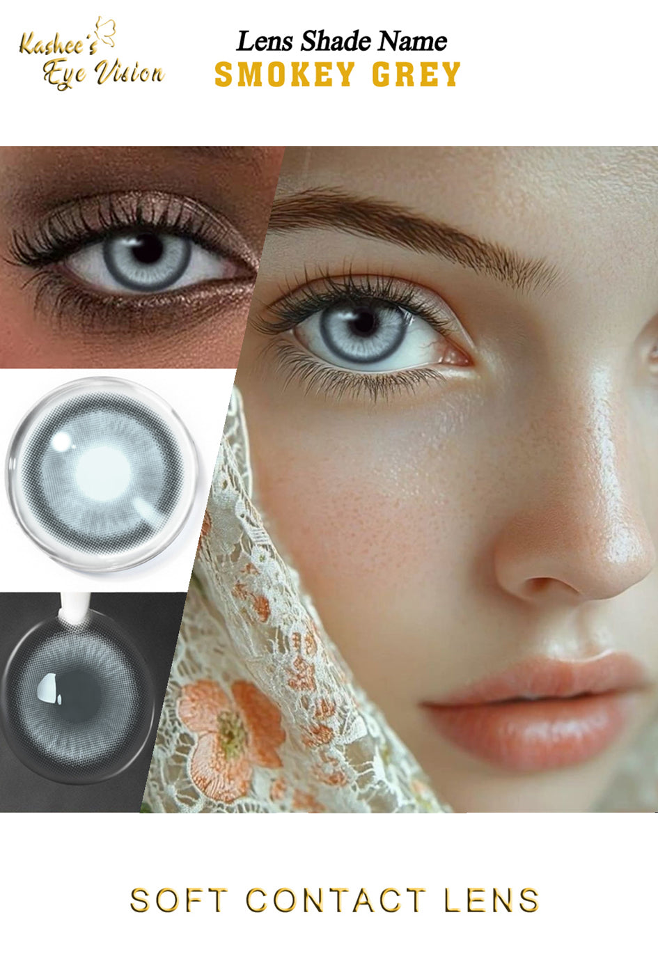 Kashees Lens Smokey Grey